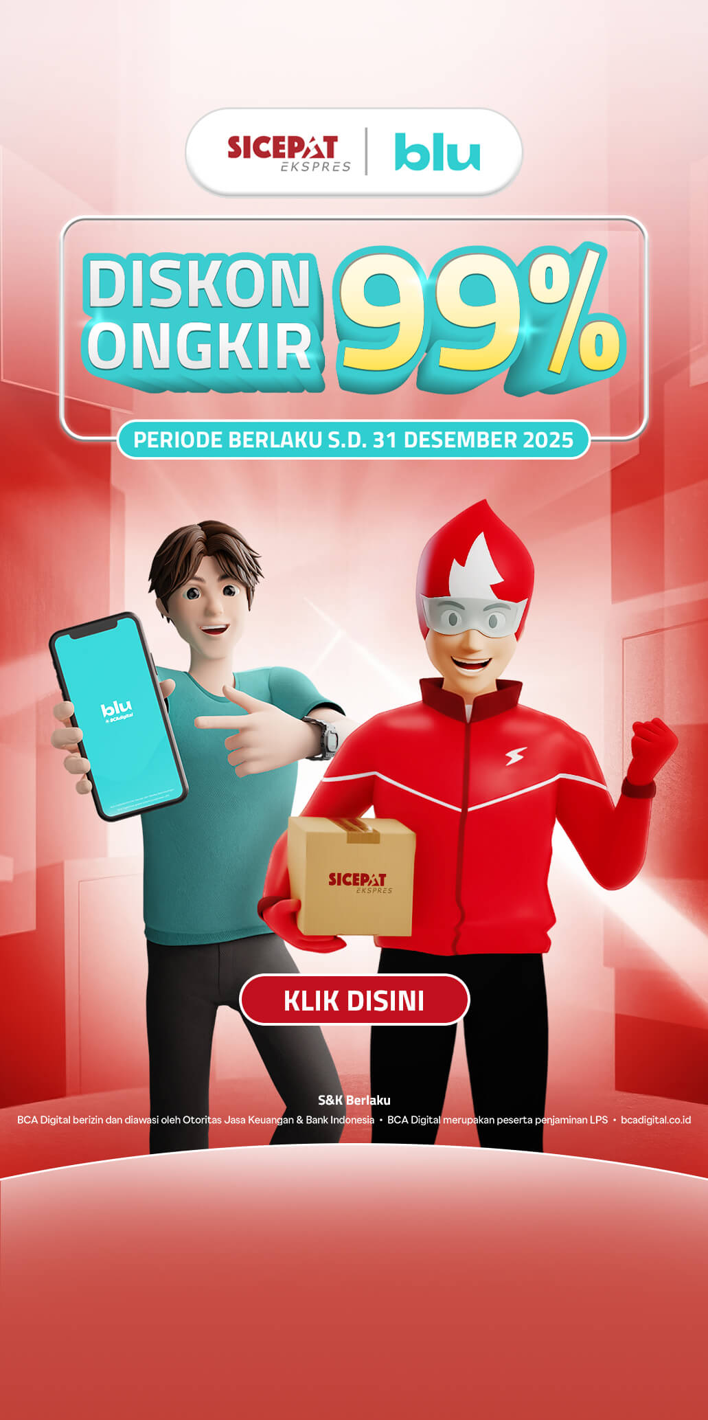 SiCepat X BLU Banner